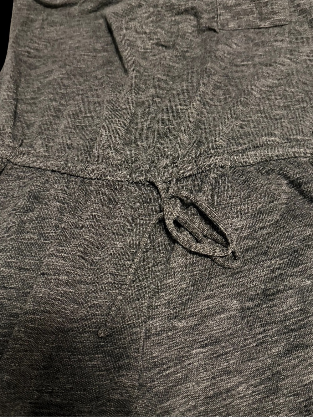 Banana Republic ~ Sleeveless Knit Jumpsuit ~ Heather Gray ~ Drawstring ~ Medium - Picture 6 of 6
